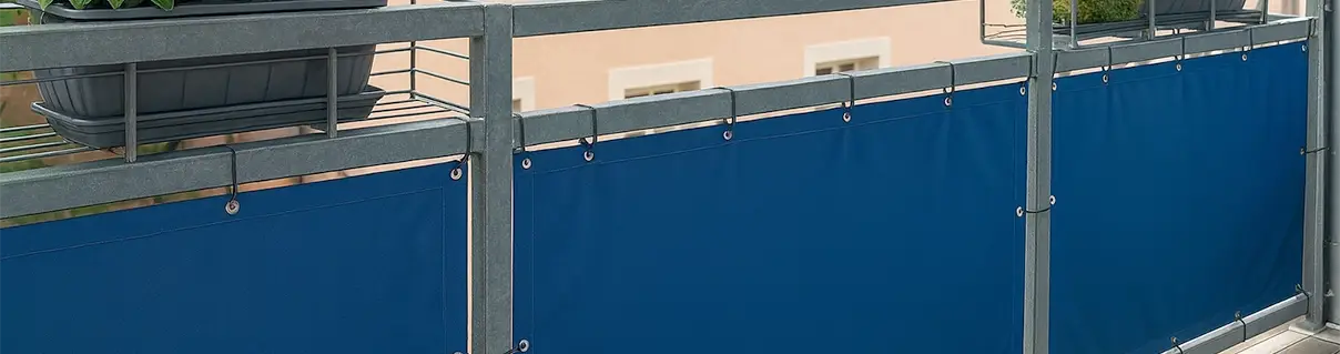 Balkonsichtschutz aus PVC