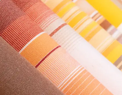 Bunte Markisenstoffe